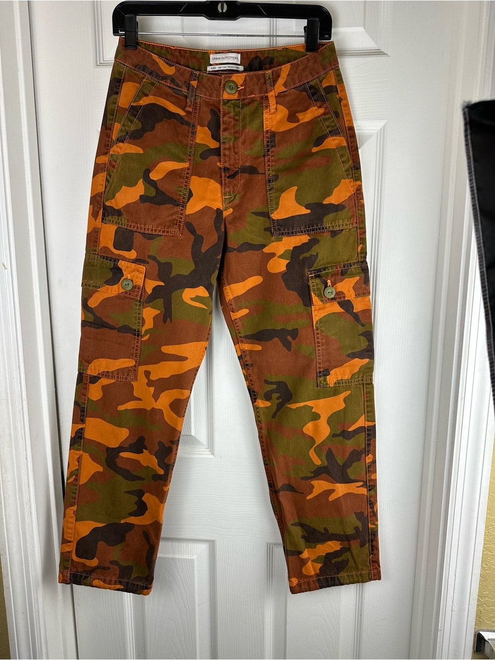 Urban Outfitters Camo Cargo Pants Size 4 / UK 8 Adjustable Hem